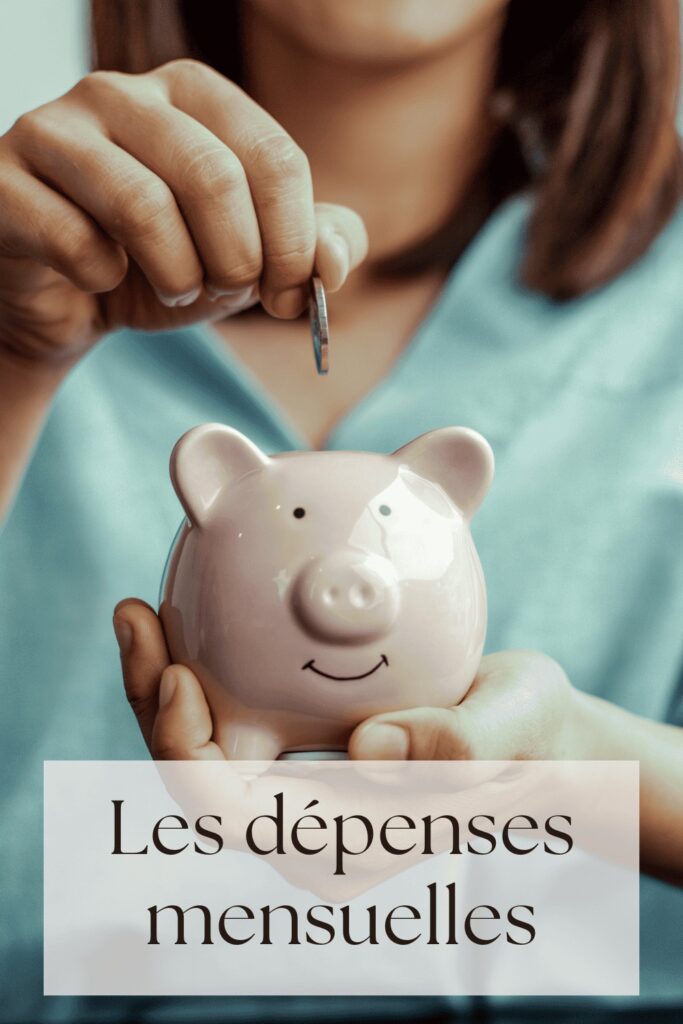 les depenses mensuelles