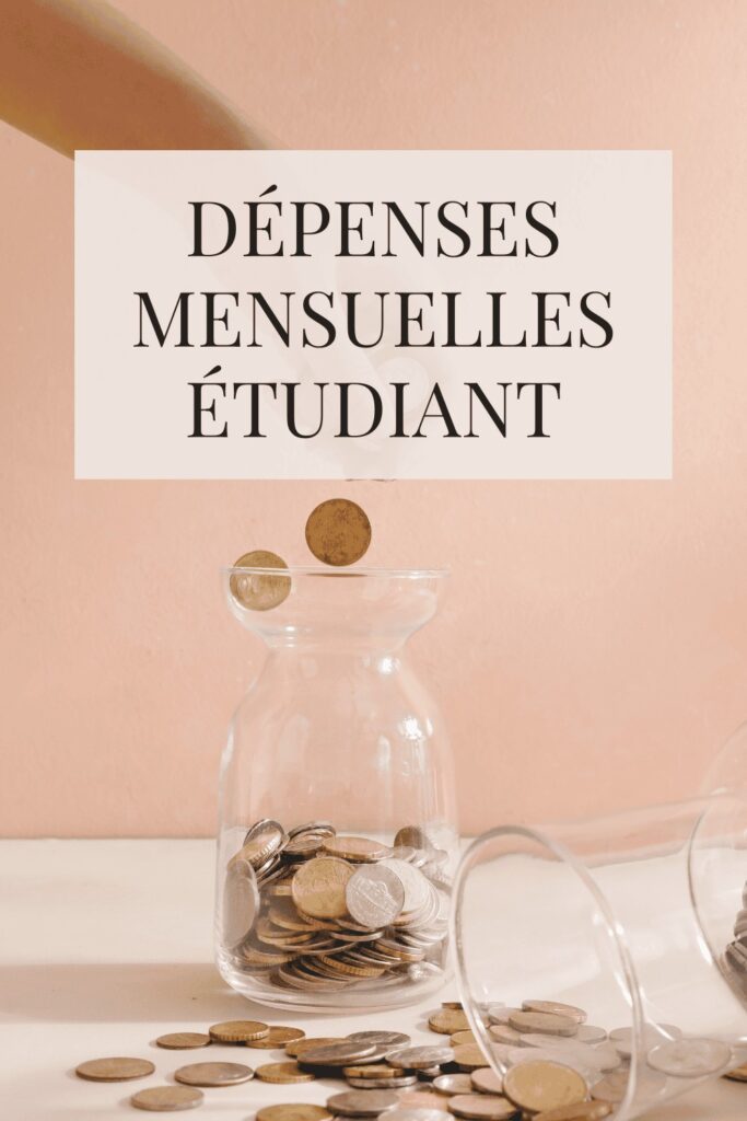 depenses mensuelles etudiant